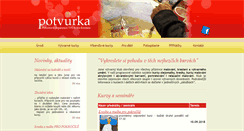 Desktop Screenshot of potvurkaklub.cz